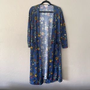 Unique Floral long cardigan